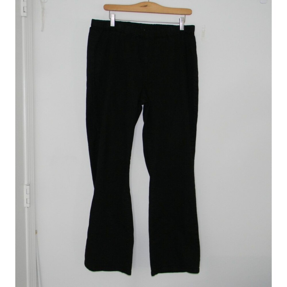 DG2 by Diane Gilman Black Pull-on Jeans Stretch Bootcut Sz 1X 050315 NWOT